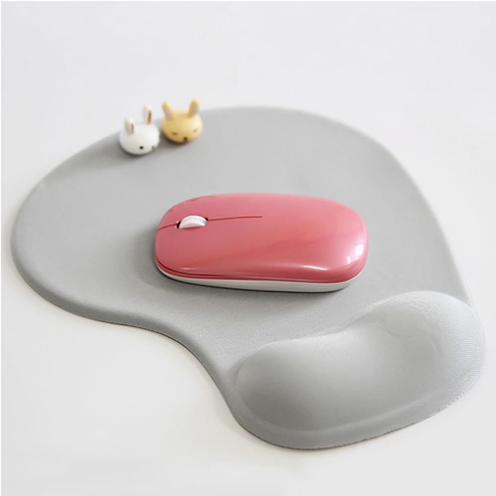 Ergonomic Mouse Pad with Wrist Rest. Gel Wrist Support Mousepad. Pain Relief Laptop Computer Mouse Pad. Non-Slip Mouse Pads for Office & Home (Black)