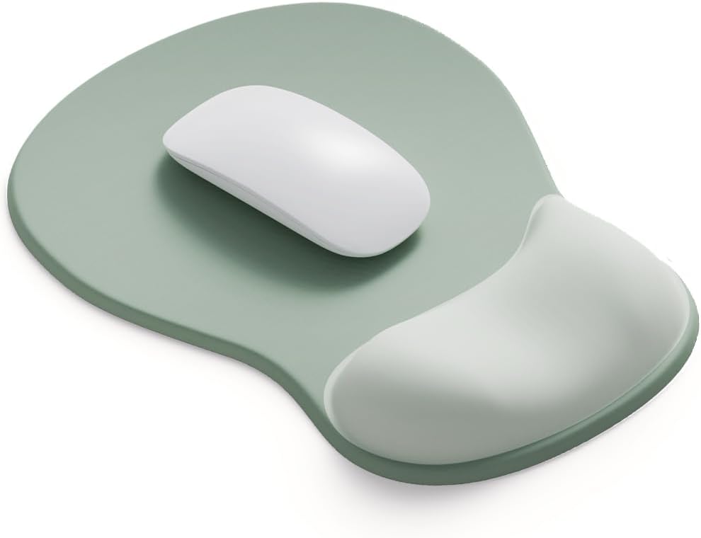 DEMON CHEST ErgoComfort Gel Wrist Rest Mouse Pad-Ergonomic Office Mousepad with Wrist Support-Non-Slip. Design Desk Accessories Mat for Home&Game Decor (02Pink Serenity)