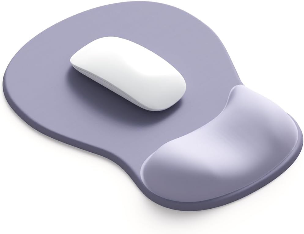 DEMON CHEST ErgoComfort Gel Wrist Rest Mouse Pad-Ergonomic Office Mousepad with Wrist Support-Non-Slip. Design Desk Accessories Mat for Home&Game Decor (02Pink Serenity)