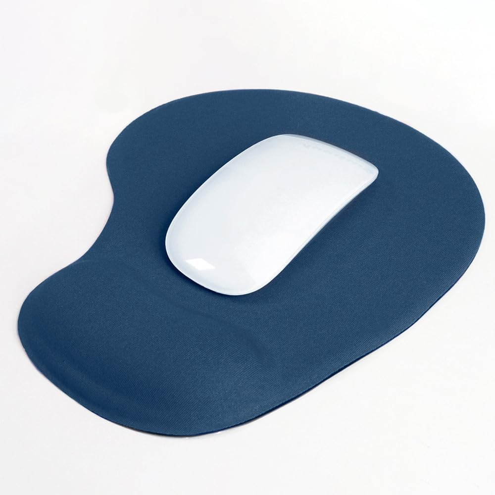 Ergonomic Mouse Pad with Wrist Rest. Gel Wrist Support Mousepad. Pain Relief Laptop Computer Mouse Pad. Non-Slip Mouse Pads for Office & Home (Black)