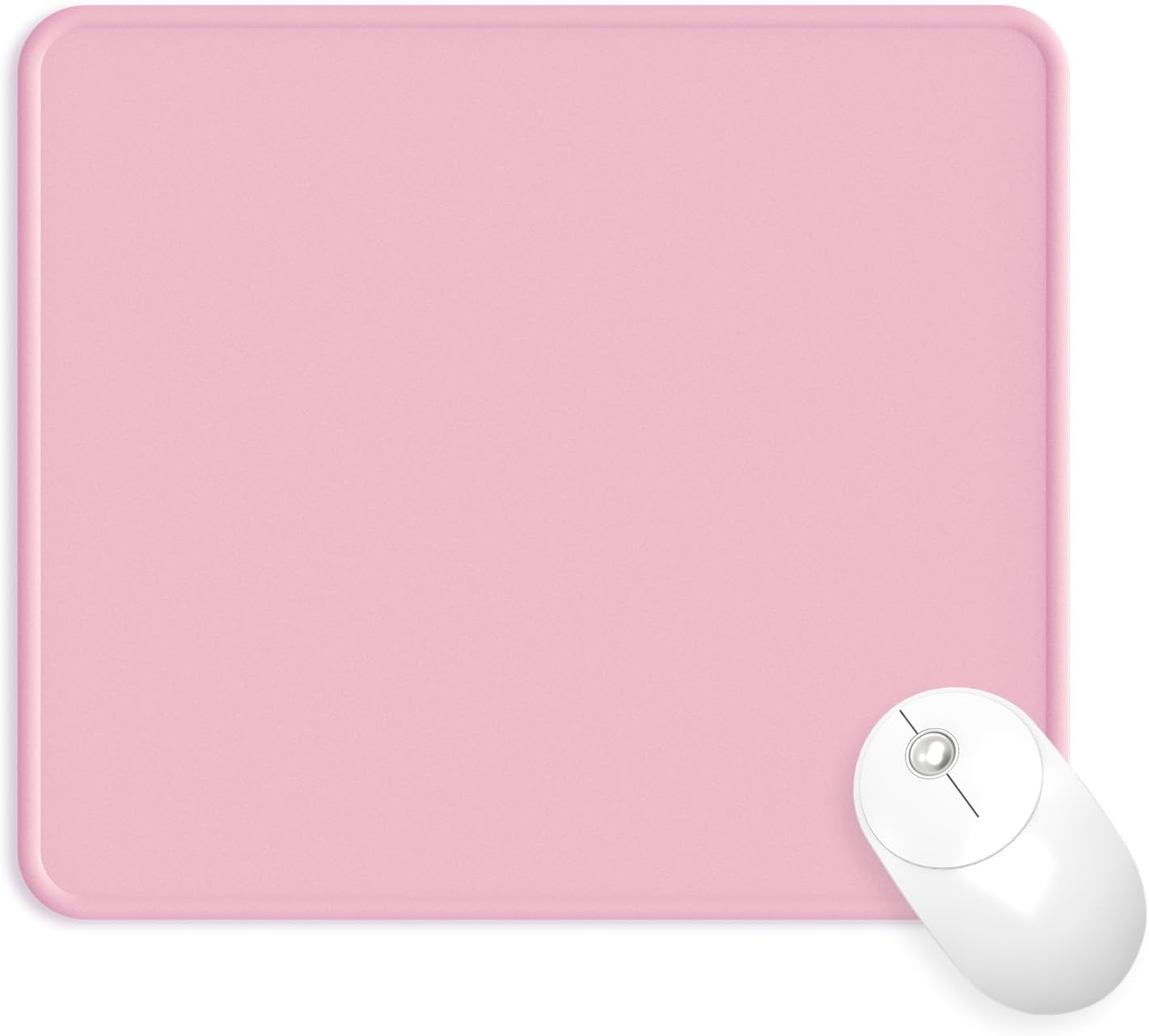 eulps Mouse Pad with Wrist Rest. Comfortable Computer Mousepad with Gel Wrist Support Smooth Surface and Non-Slip PU Base for Pain Relief. Laptop. Office & Home (Rose)