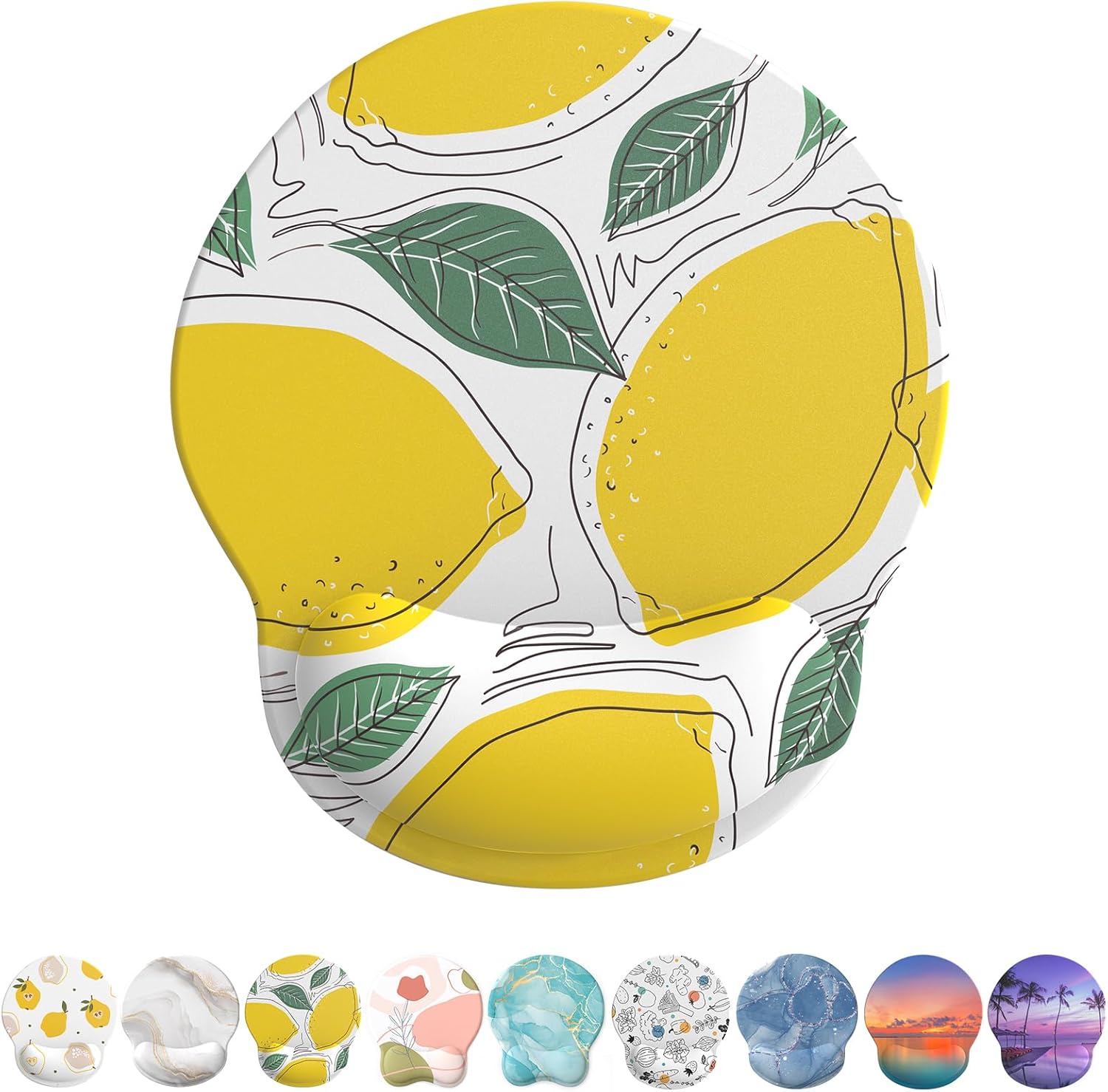 eulps Mouse Pad with Wrist Rest. Comfortable Computer Mousepad with Gel Wrist Support Smooth Surface and Non-Slip PU Base for Pain Relief. Laptop. Office & Home (Rose)