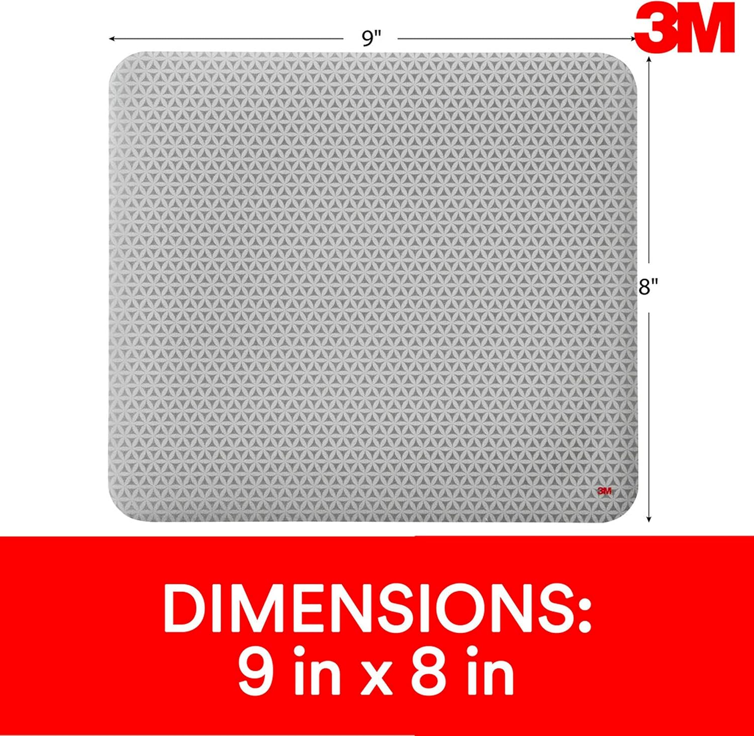 3M Precise Mouse Pad Enhances the Precision of Optical Mice at Fast Speeds. Easy to Clean. Stays in Place. 9 in x 8 in (MP114-BSD1)