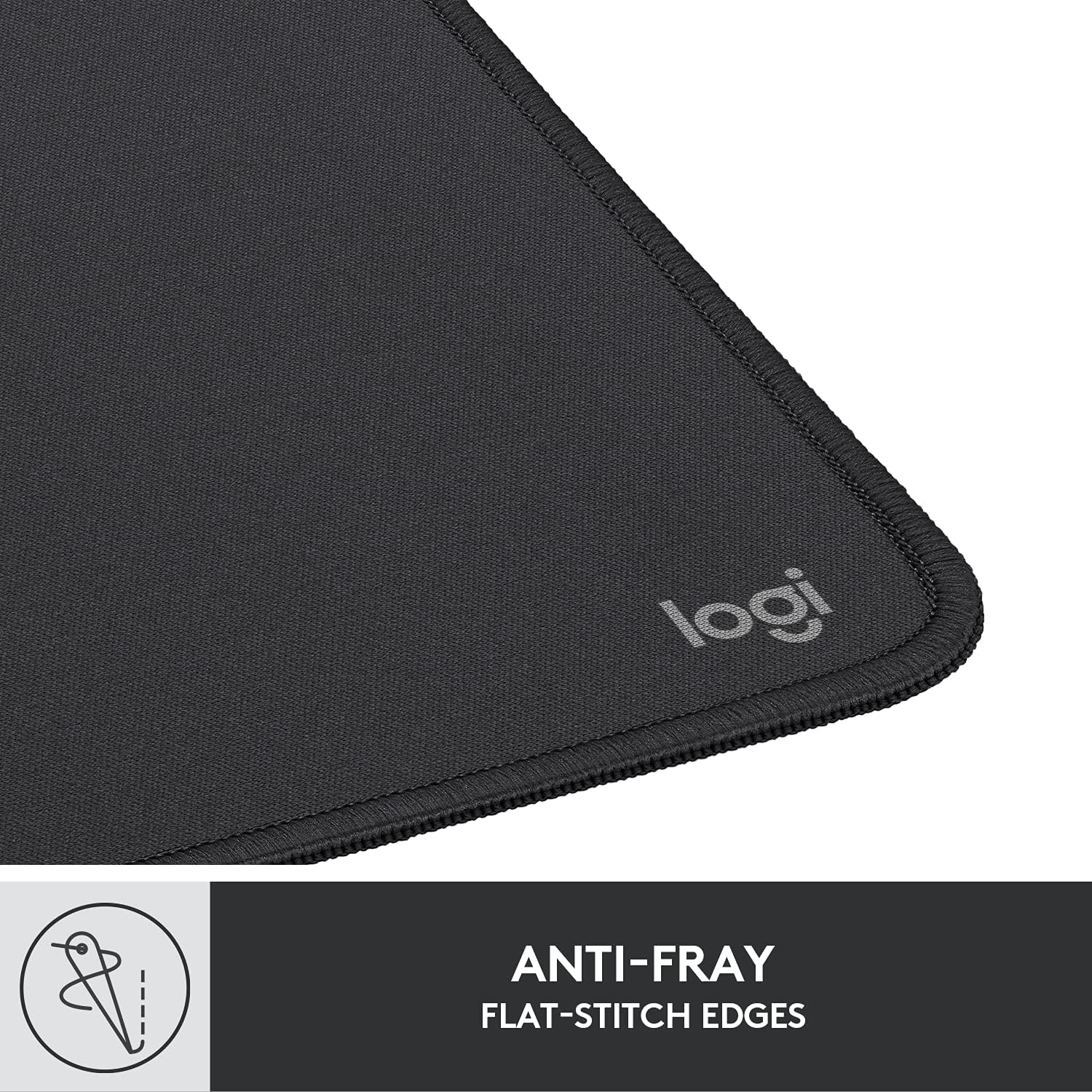 Logitech Mouse Pad - Studio Series. Computer Mouse Mat with Anti-Slip Rubber Base. Easy Gliding. Spill-Resistant Surface. Durable Materials. Portable. in a Fresh Modern Design. Graphite